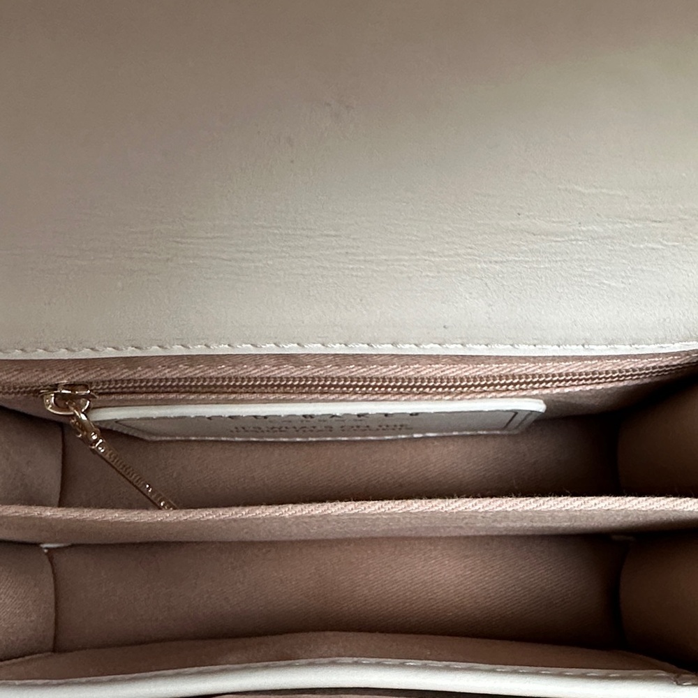 Ted Baker Ssloane Taupe and Cream Crossbody Bag with Gold Handle - Picture 6 of 8